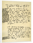 Arguments against Purgatory in the hand of Hugh Latimer, Bishop of Worcester by Henry VIII
