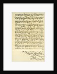 Letter from George Washington to the Earl of Buchan, Philadelphia by George Washington