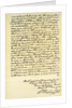 Letter from George Washington to the Earl of Buchan, Philadelphia by George Washington