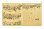 Letter from Joseph Addison to J Robethon, Secretary to George I, 4th September 1714 by Joseph Addison