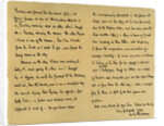 Letter from William Makepeace Thackery to TW Gibbs by William Makepeace Thackeray