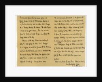 Letter from William Makepeace Thackery to TW Gibbs by William Makepeace Thackeray