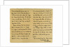 Letter from William Makepeace Thackery to TW Gibbs by William Makepeace Thackeray