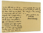 Letter from Robert Browning to William G Kingsland by Robert Browning
