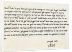 Letter from Edward VI to his uncle, Edward Seymour by Edward VI