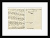 Letter from Queen Anne to John Hay, Marquess of Tweeddale by Queen Anne