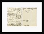 Letter from Queen Anne to John Hay, Marquess of Tweeddale by Queen Anne