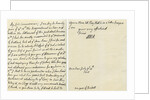 Letter from Queen Anne to John Hay, Marquess of Tweeddale by Queen Anne
