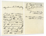 Letter from Albert, Prince Consort to Anthony Ashley Cooper by Prince Albert