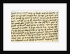 Portion of a letter from Henry V by Henry V