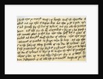 Portion of a letter from Henry V by Henry V