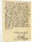 Letter from Francis Bacon to Sir John Puckering by Sir Francis Bacon