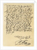 Letter from Francis Bacon to Sir John Puckering by Sir Francis Bacon