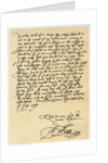 Letter from Francis Bacon to Sir John Puckering by Sir Francis Bacon