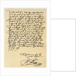 Letter from Francis Bacon to Sir John Puckering by Sir Francis Bacon