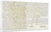 Letter from Robert Clive to Thomas Pelham-Holles by Robert Clive