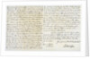Letter from Robert Clive to Thomas Pelham-Holles by Robert Clive