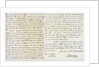 Letter from Robert Clive to Thomas Pelham-Holles by Robert Clive