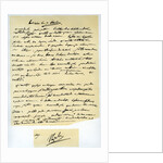 Letter from Napoleon Bonaparte to his brother Joseph by Napoleon Bonaparte I