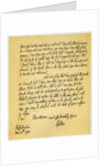 Letter from Edward Gibson to his aunt, Hester Gibson by Edward Gibson