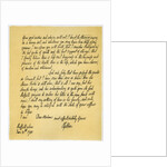 Letter from Edward Gibson to his aunt, Hester Gibson by Edward Gibson