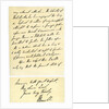 Letter from John Russell to Edward Maltby, Bishop of Durham, 4th November 1850 by Lord John Russell