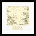 Letter from John Bright to Colonel Rathbone by John Bright