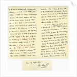 Letter from John Bright to Colonel Rathbone by John Bright