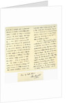 Letter from John Bright to Colonel Rathbone by John Bright
