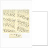 Letter from John Bright to Colonel Rathbone by John Bright