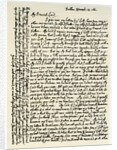 Letter from Jeremy Taylor to Lord Hatton by Jeremy Taylor
