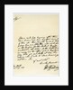Letter from Henry Fielding to Hutton Perkins by Henry Fielding
