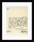 Letter from Henry Fielding to Hutton Perkins by Henry Fielding