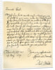 Letter from Admiral Robert Blake to the Commissioners of the Admiralty by Robert Blake