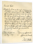Letter from Admiral Robert Blake to the Commissioners of the Admiralty by Robert Blake
