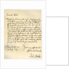 Letter from Admiral Robert Blake to the Commissioners of the Admiralty by Robert Blake