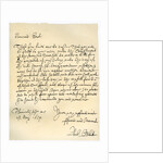 Letter from Admiral Robert Blake to the Commissioners of the Admiralty by Robert Blake