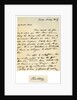 Letter from Warren Hastings, Governor-General of Bengal to his wife by Warren Hastings
