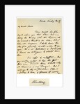 Letter from Warren Hastings, Governor-General of Bengal to his wife by Warren Hastings