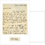 Letter from Warren Hastings, Governor-General of Bengal to his wife by Warren Hastings