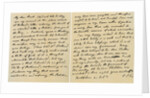Letter from Charles James Fox to his Aunt Emily by Charles James Fox