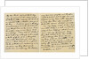 Letter from Charles James Fox to his Aunt Emily by Charles James Fox