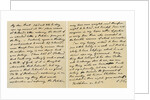 Letter from Charles James Fox to his Aunt Emily by Charles James Fox