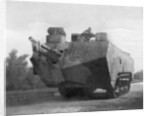 Mobile artillery piece, Moronvilliers, France, First World War by Anonymous