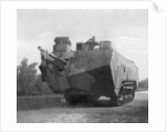 Mobile artillery piece, Moronvilliers, France, First World War by Anonymous