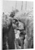 Stretcher-bearers in a trench, south of Cornillet, First World War by Anonymous