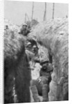 Stretcher-bearers in a trench, south of Cornillet, First World War by Anonymous