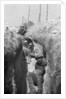 Stretcher-bearers in a trench, south of Cornillet, First World War by Anonymous