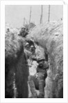Stretcher-bearers in a trench, south of Cornillet, First World War by Anonymous