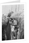 Stretcher-bearers in a trench, south of Cornillet, First World War by Anonymous